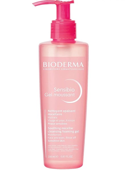 Bioderma face washing gel suitable for dry and sensitive skin